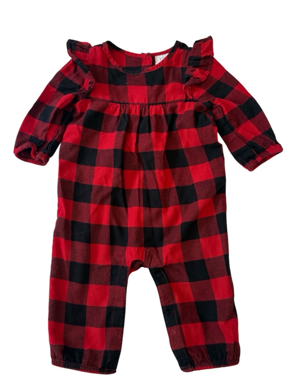 Gap Baby Plaid One-Piece Buffalo Plaid Baby Romper